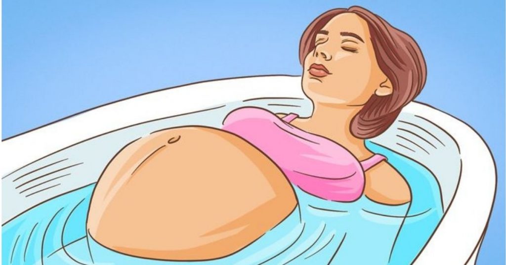 bath for pregnant woman
