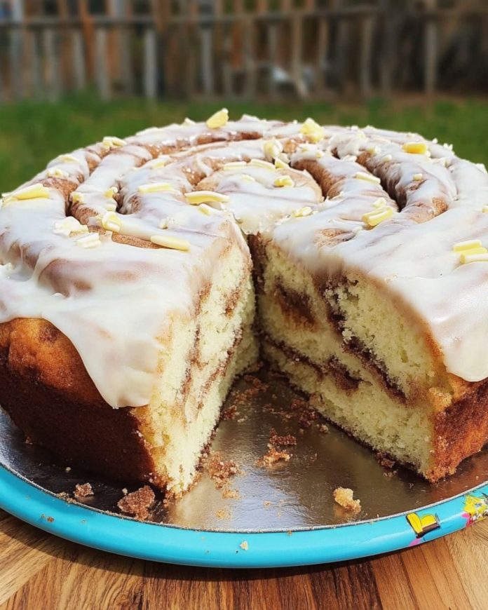 Cinnamon Roll Cake