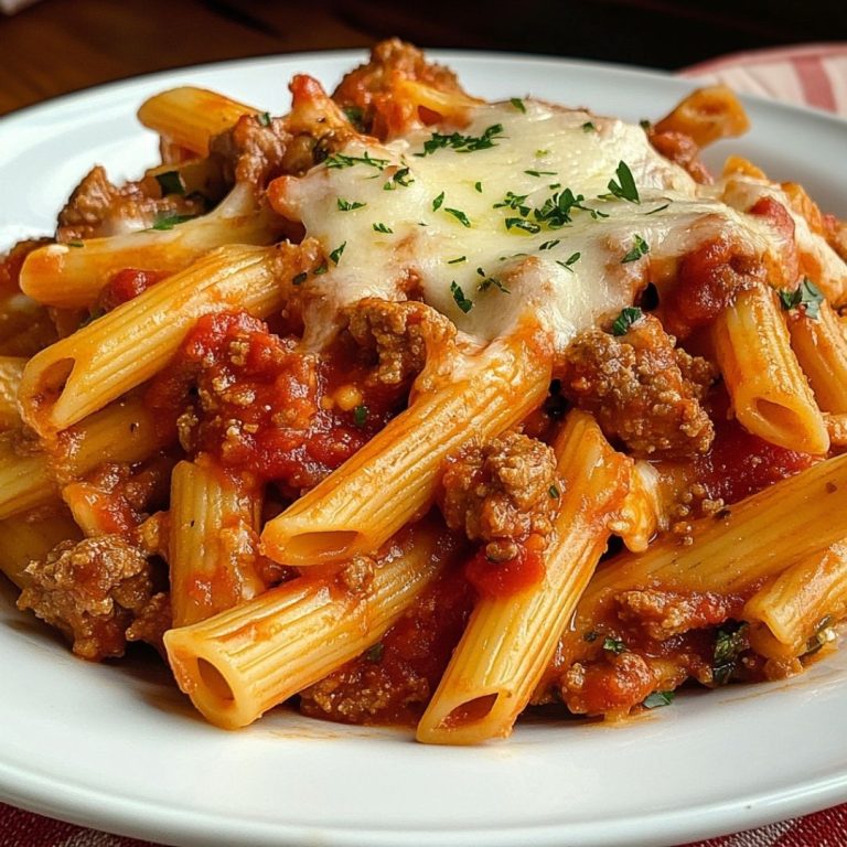 Baked Mostaccioli Pasta