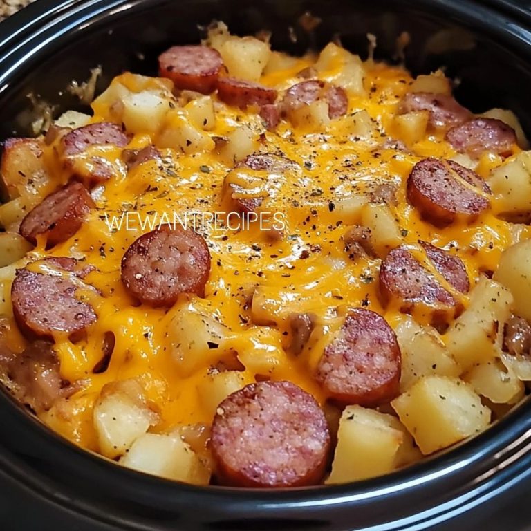 Cheesy Sausage & Hashbrown (Dump-and-Go Slow Cooker Meal)