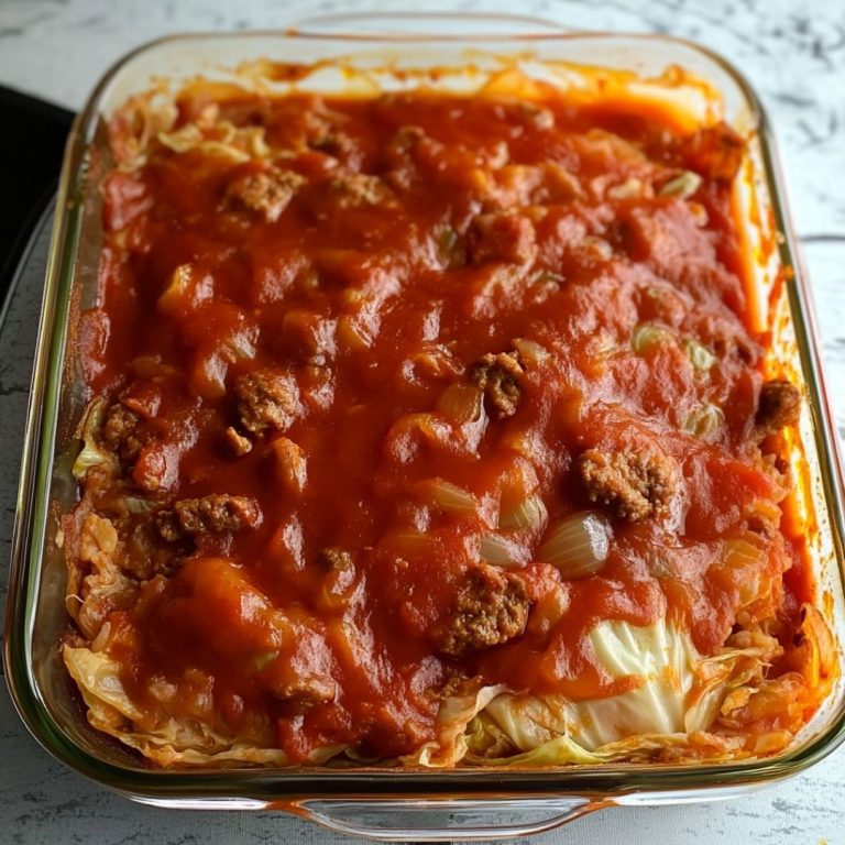 Layered Cabbage Roll Casserole