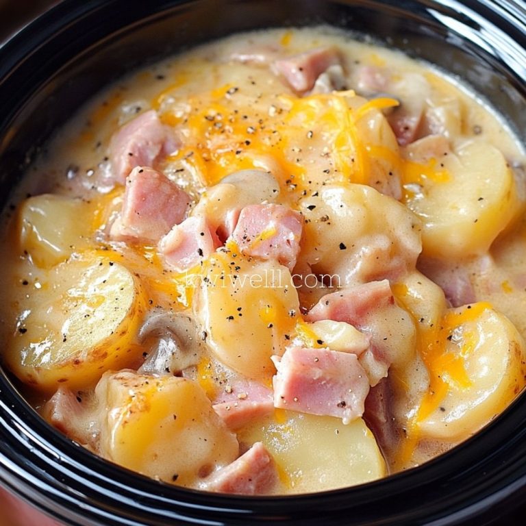 Slow Cooker Ham and Potatoes