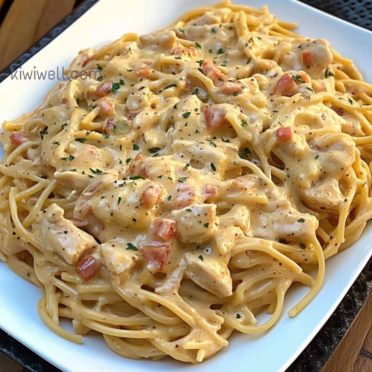 Crockpot Chicken Spaghetti