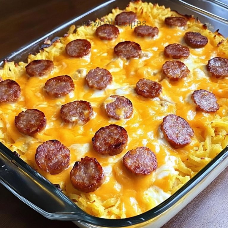 Smoked Sausage and Cheesy Potato Casserole