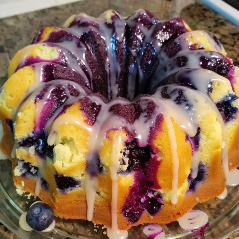 Classic Blueberry Sour Cream Pound Cake