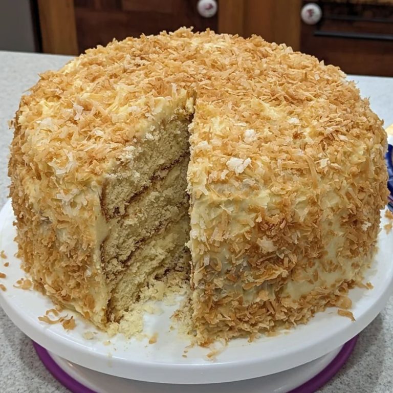 Fluffy and Moist Coconut Cake