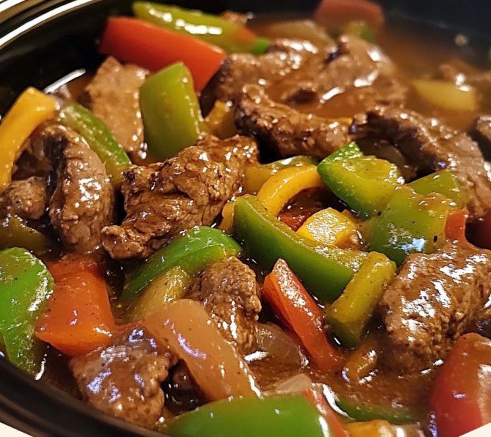 Pepper Steak in a Crock Pot Pepper Steak in a Crock Pot